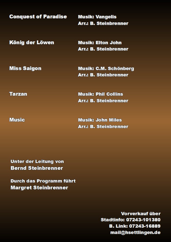 Konzertprogramm 2011